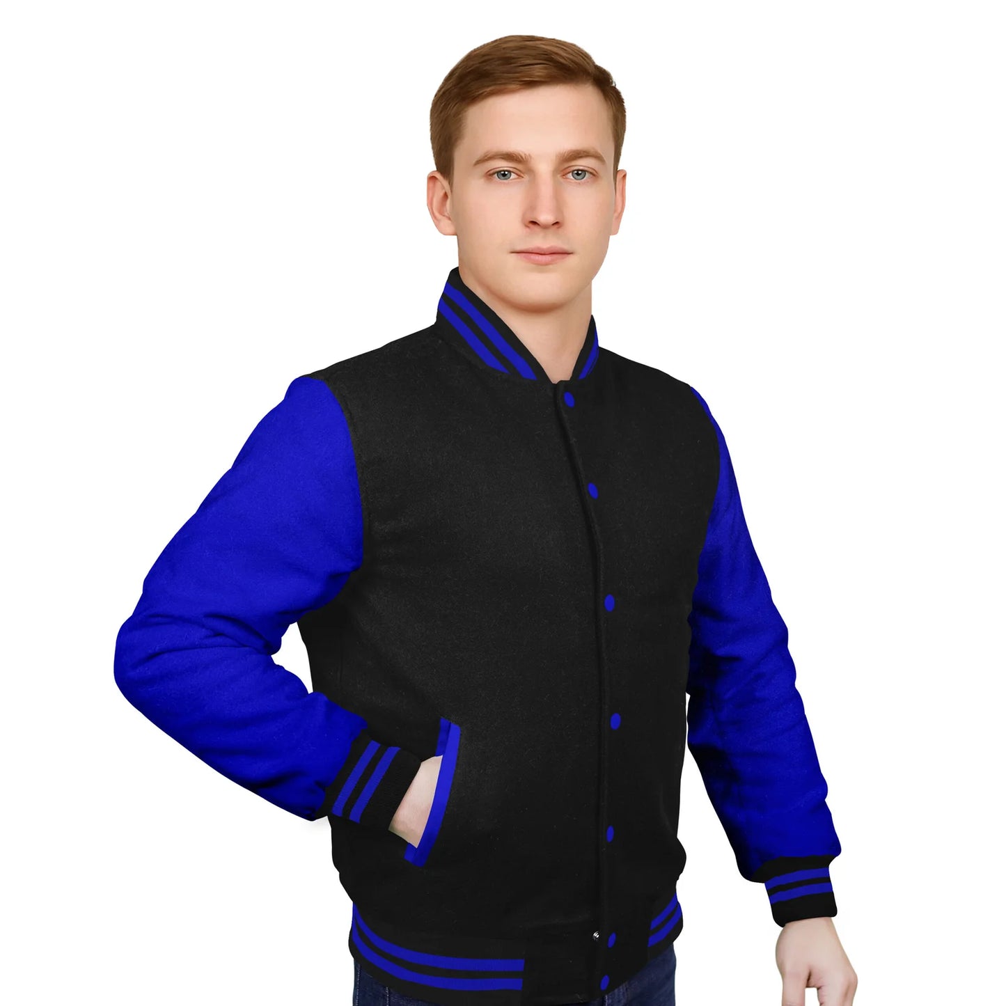 Royal Blue-Wool Sleeves & Wool Body