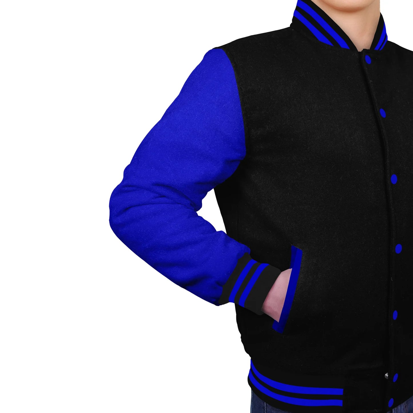 Royal Blue-Wool Sleeves & Wool Body