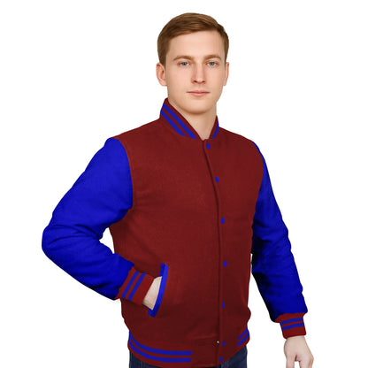 Royal Blue-Wool Sleeves & Wool Body