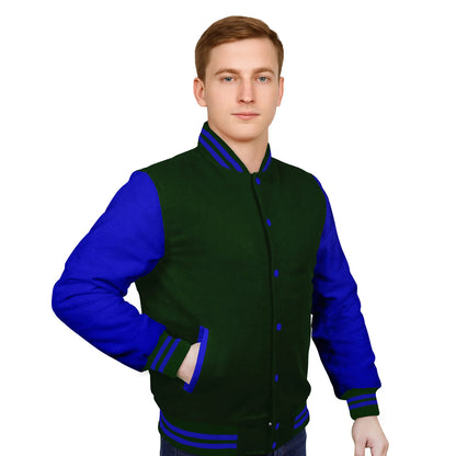 Royal Blue-Wool Sleeves & Wool Body