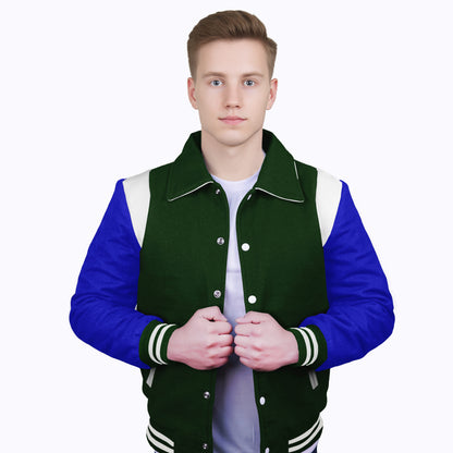 Royal Blue-Wool Sleeves & Wool Body (Retro)