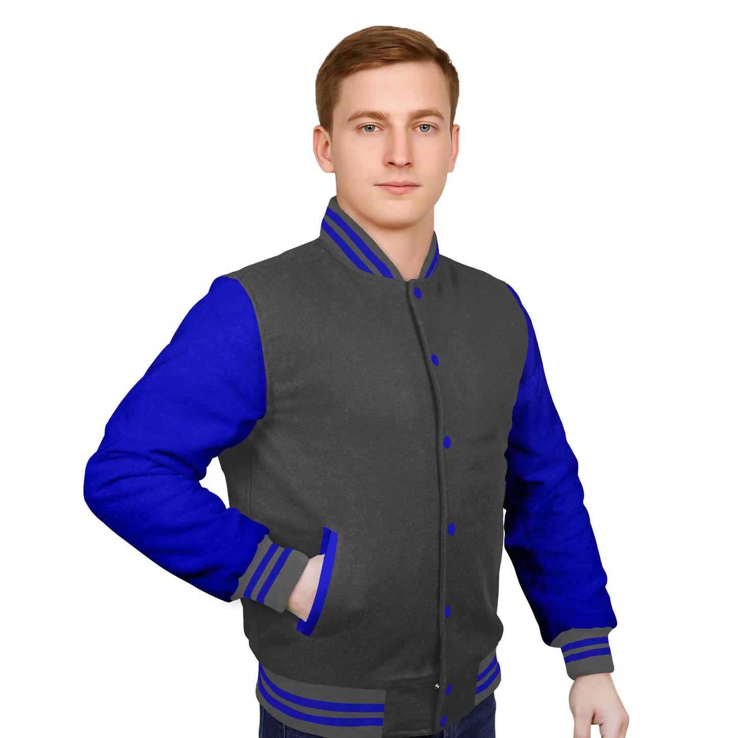 Royal Blue-Wool Sleeves & Wool Body