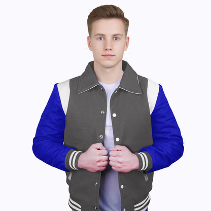 Royal Blue-Wool Sleeves & Wool Body (Retro)