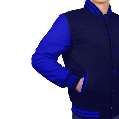 Royal Blue-Wool Sleeves & Wool Body