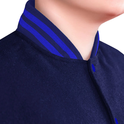 Royal Blue-Wool Sleeves & Wool Body