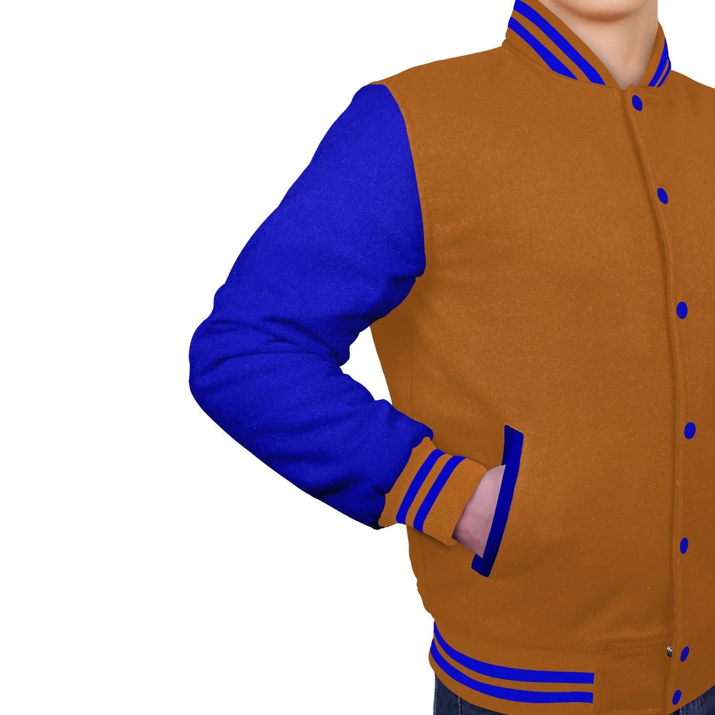 Royal Blue-Wool Sleeves & Wool Body