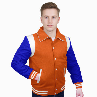 Royal Blue-Wool Sleeves & Wool Body (Retro)