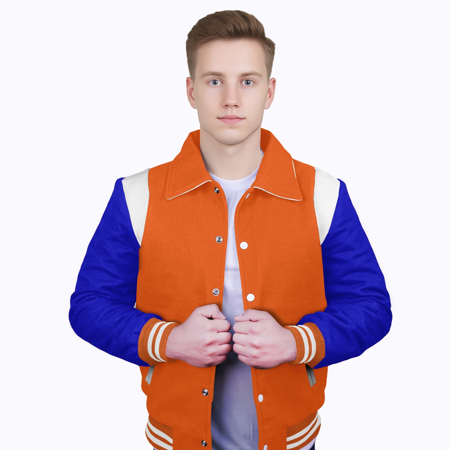 Royal Blue-Wool Sleeves & Wool Body (Retro)