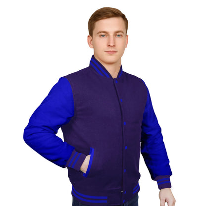 Royal Blue-Wool Sleeves & Wool Body