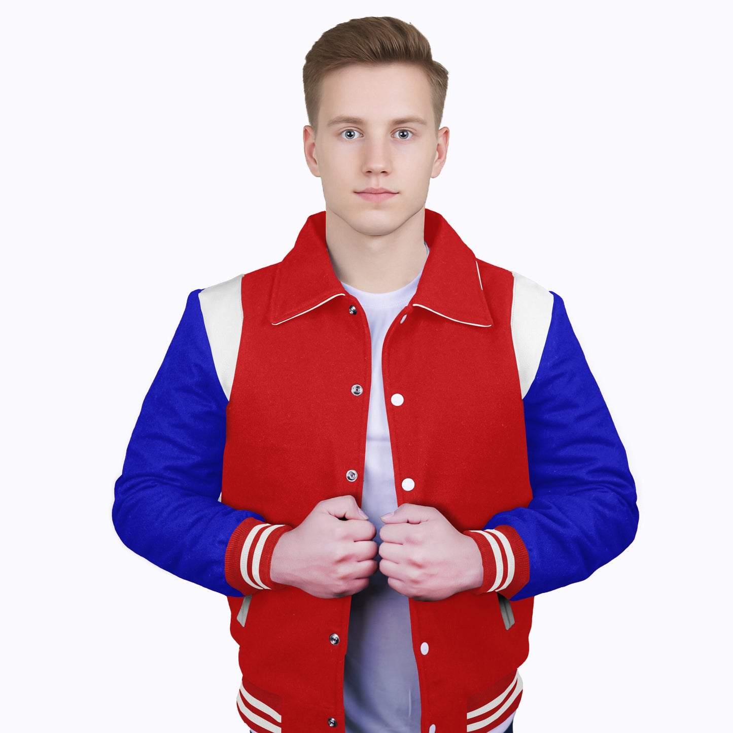 Royal Blue-Wool Sleeves & Wool Body (Retro)