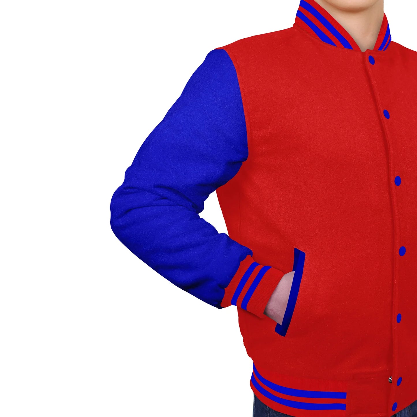 Royal Blue-Wool Sleeves & Wool Body