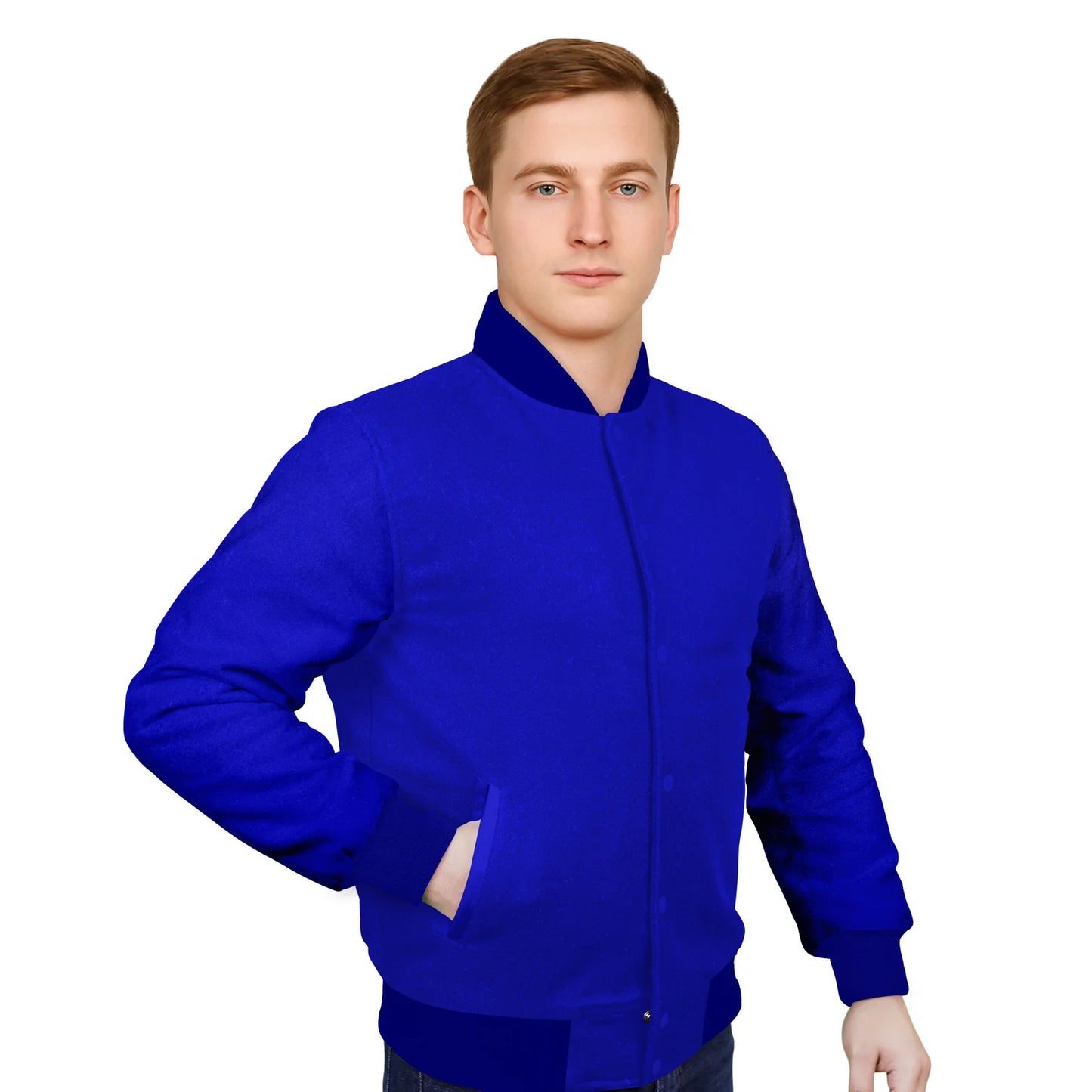 Royal Blue-Wool Sleeves & Wool Body