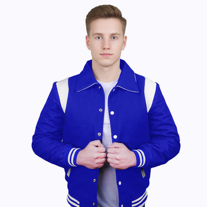 Royal Blue-Wool Sleeves & Wool Body (Retro)