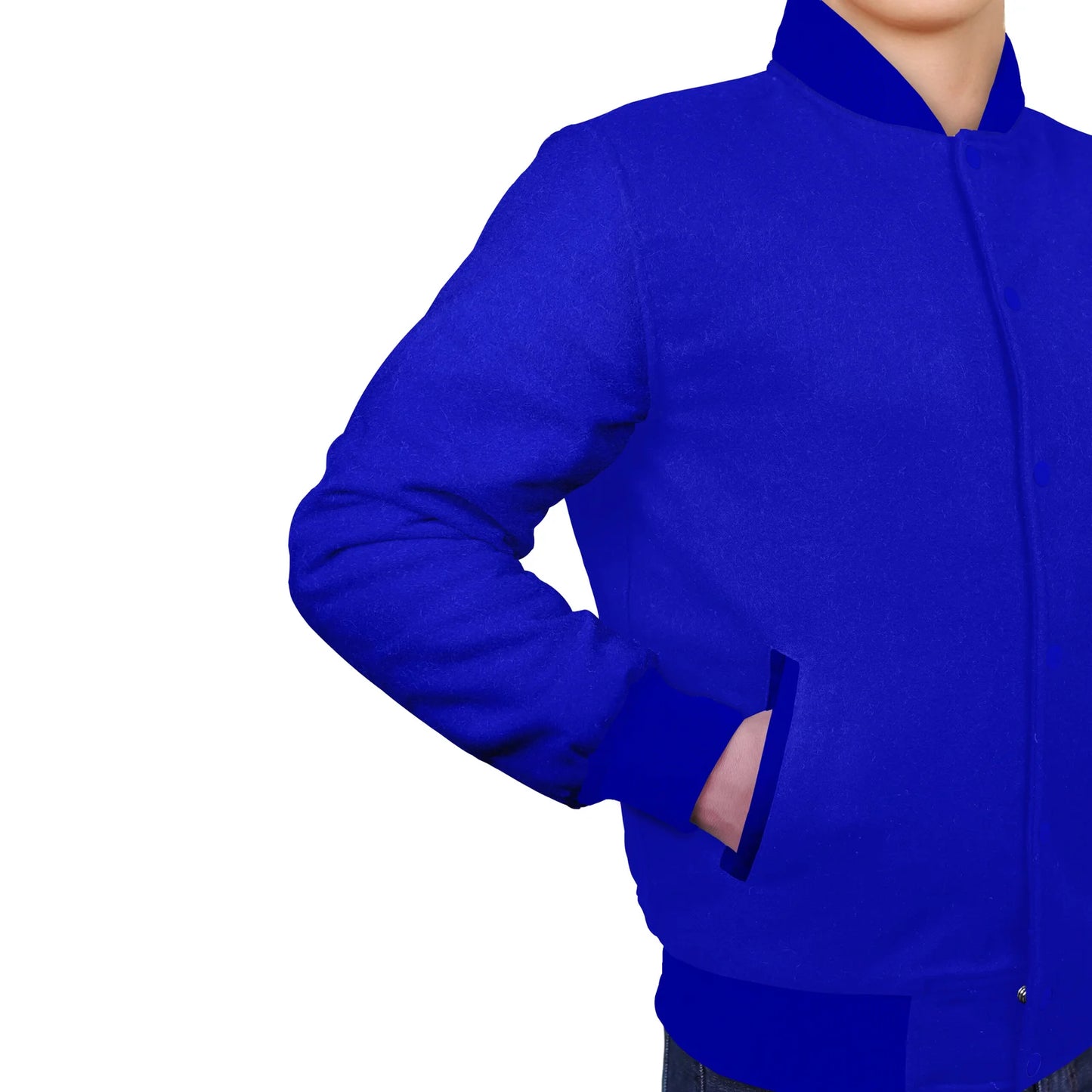 Royal Blue-Wool Sleeves & Wool Body