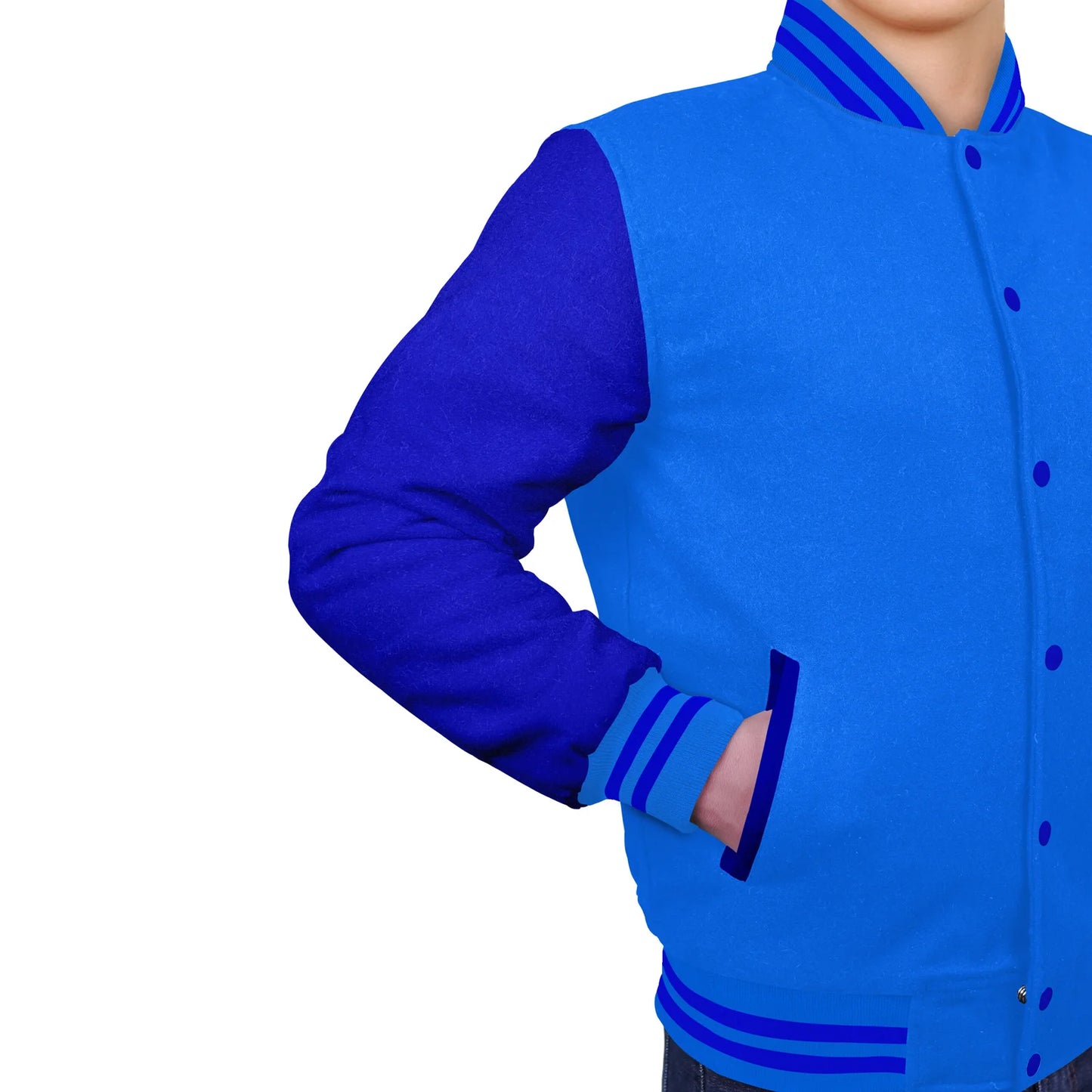 Royal Blue-Wool Sleeves & Wool Body