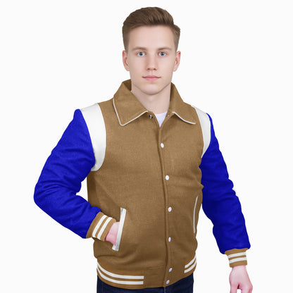 Royal Blue-Wool Sleeves & Wool Body (Retro)