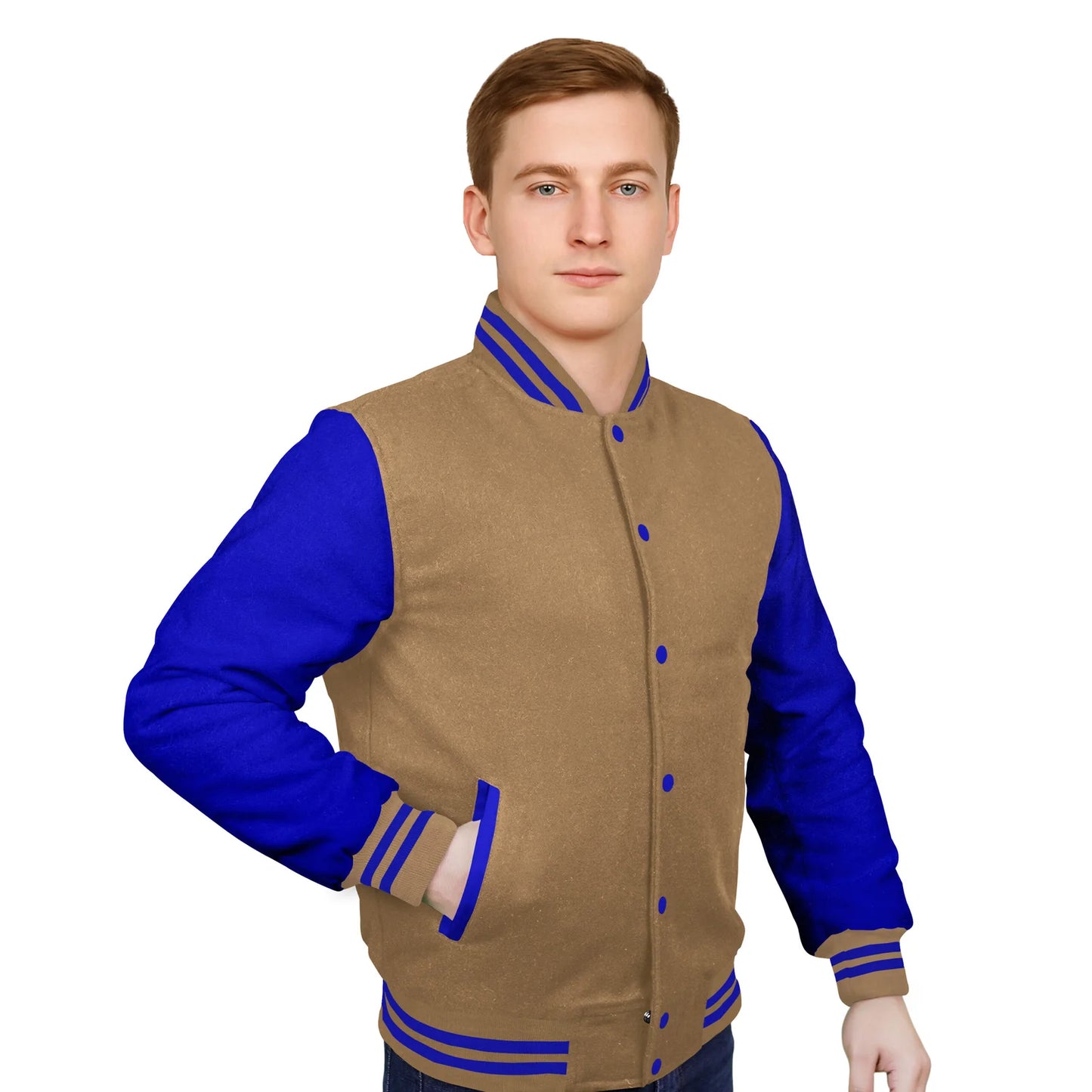 Royal Blue-Wool Sleeves & Wool Body