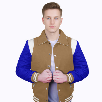 Royal Blue-Wool Sleeves & Wool Body (Retro)