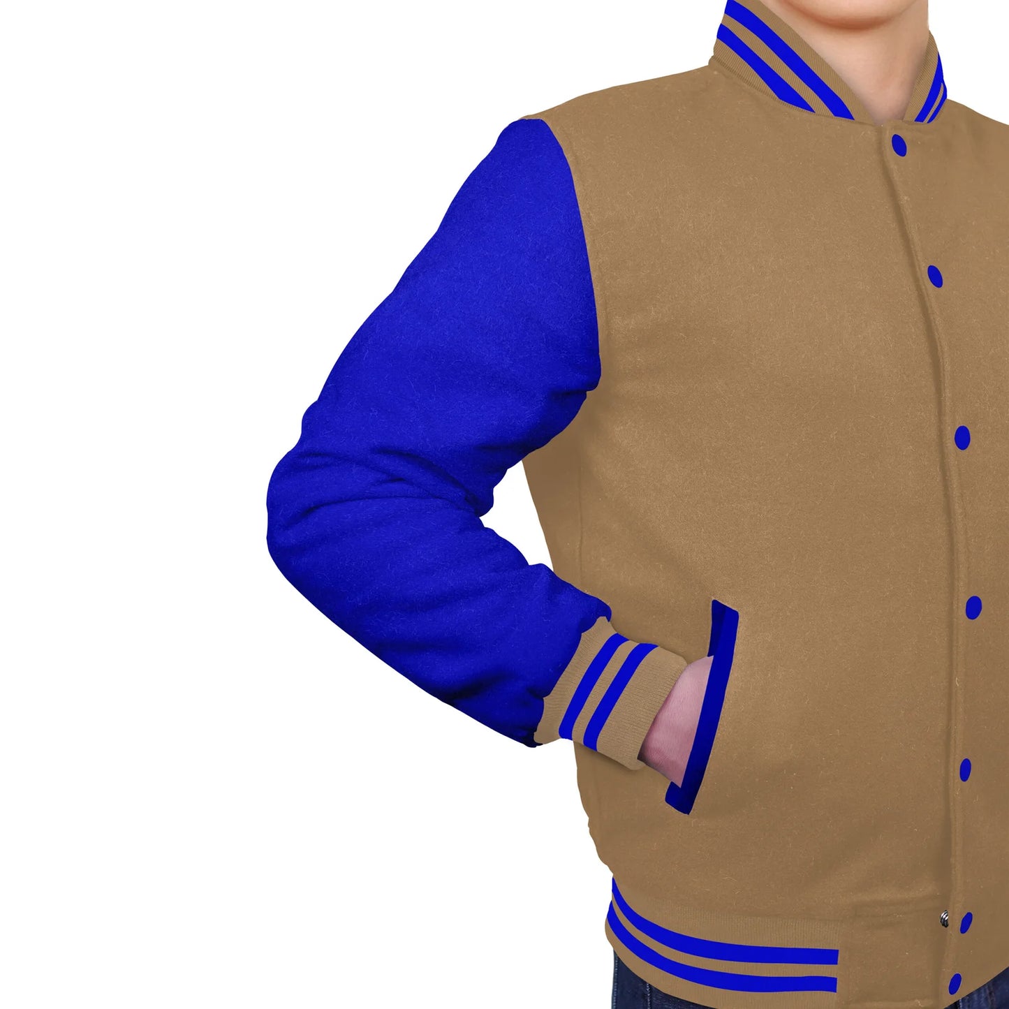 Royal Blue-Wool Sleeves & Wool Body