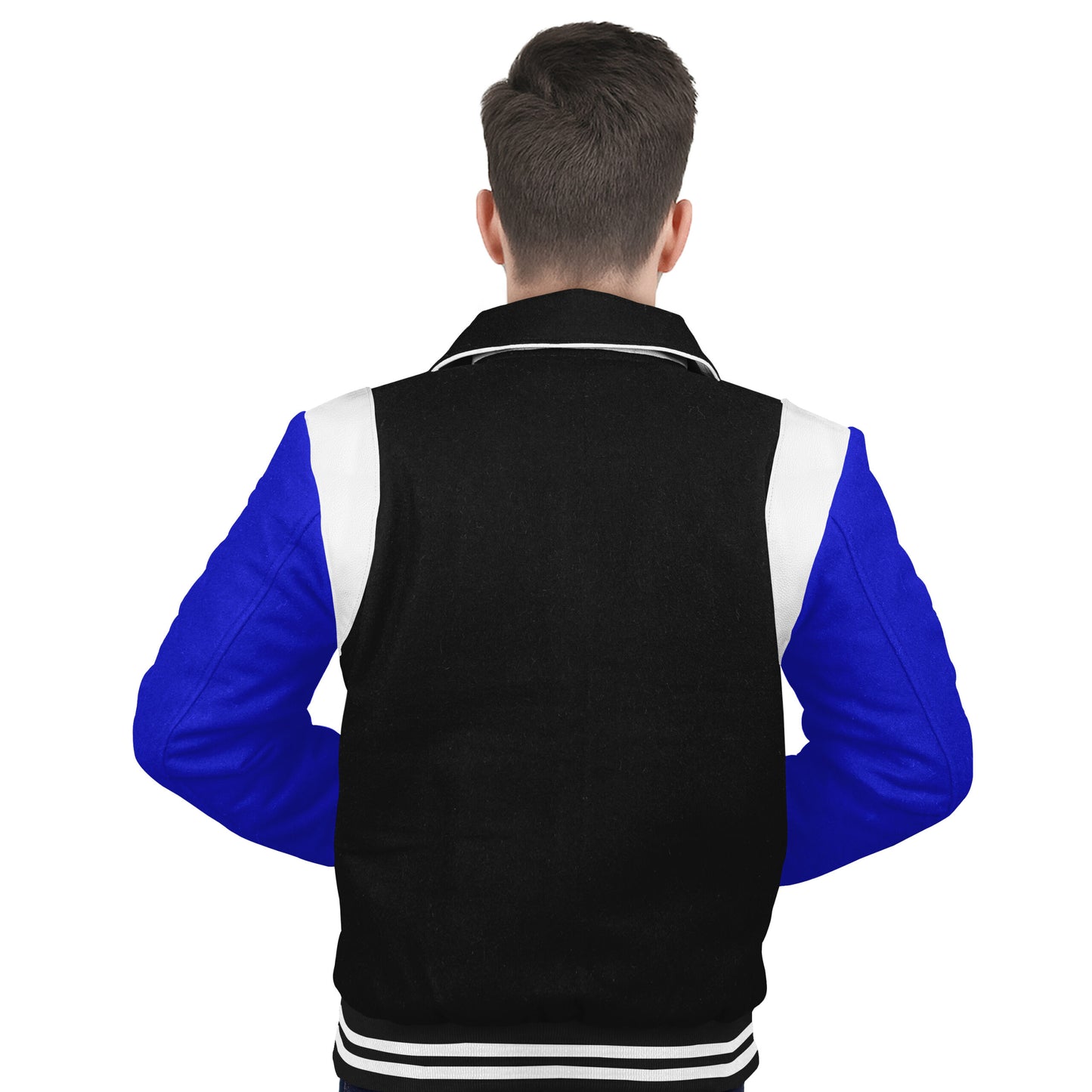 Royal Blue-Wool Sleeves & Wool Body (Retro)