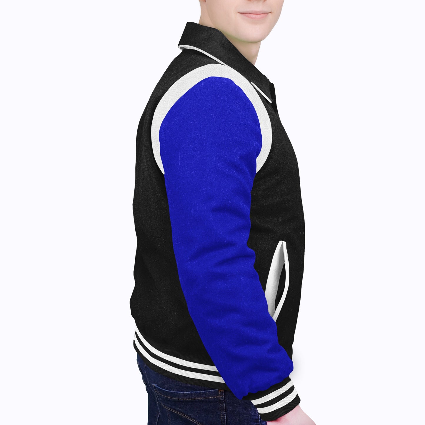 Royal Blue-Wool Sleeves & Wool Body (Retro)