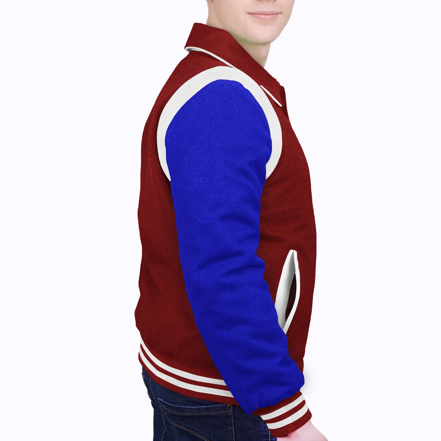 Royal Blue-Wool Sleeves & Wool Body (Retro)