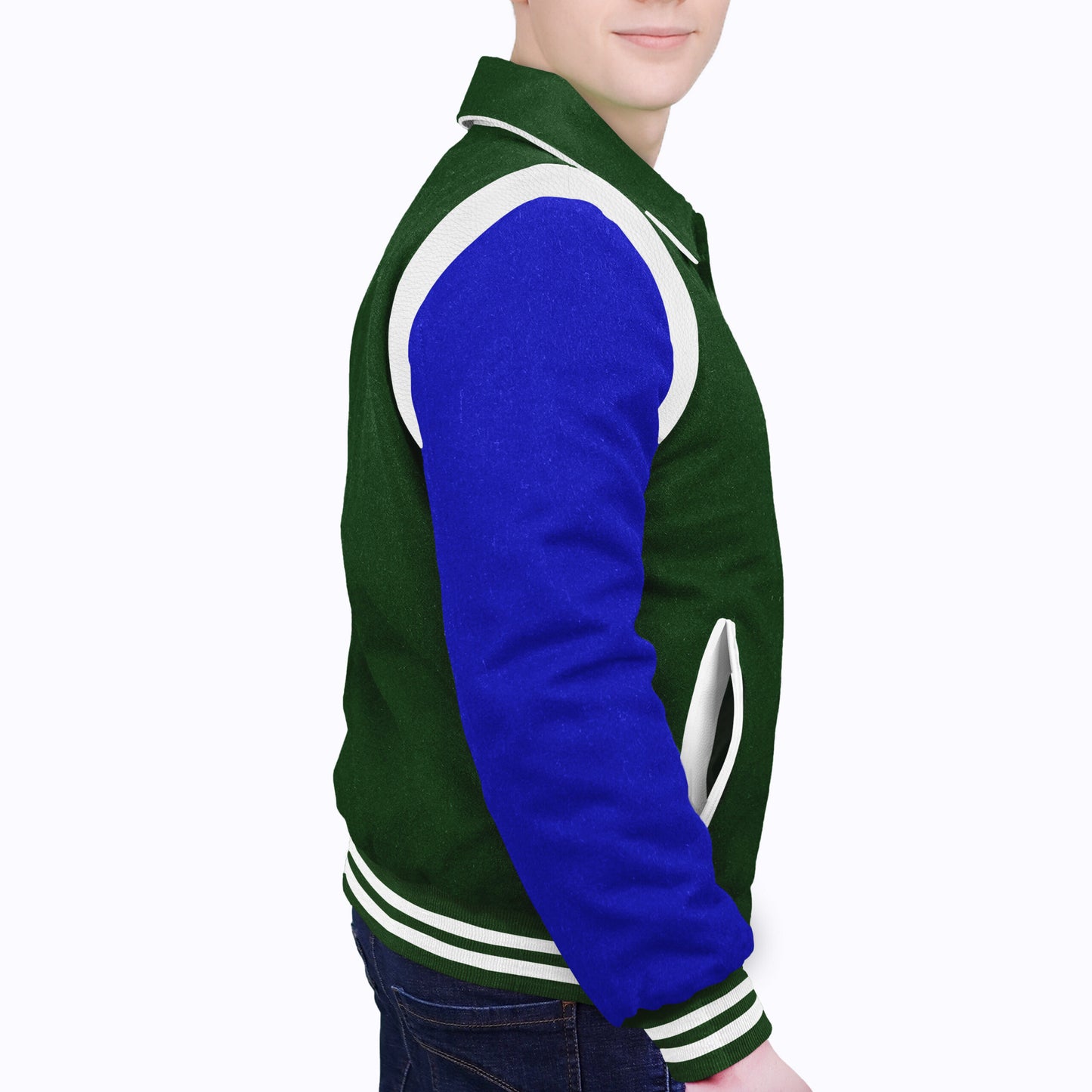 Royal Blue-Wool Sleeves & Wool Body (Retro)