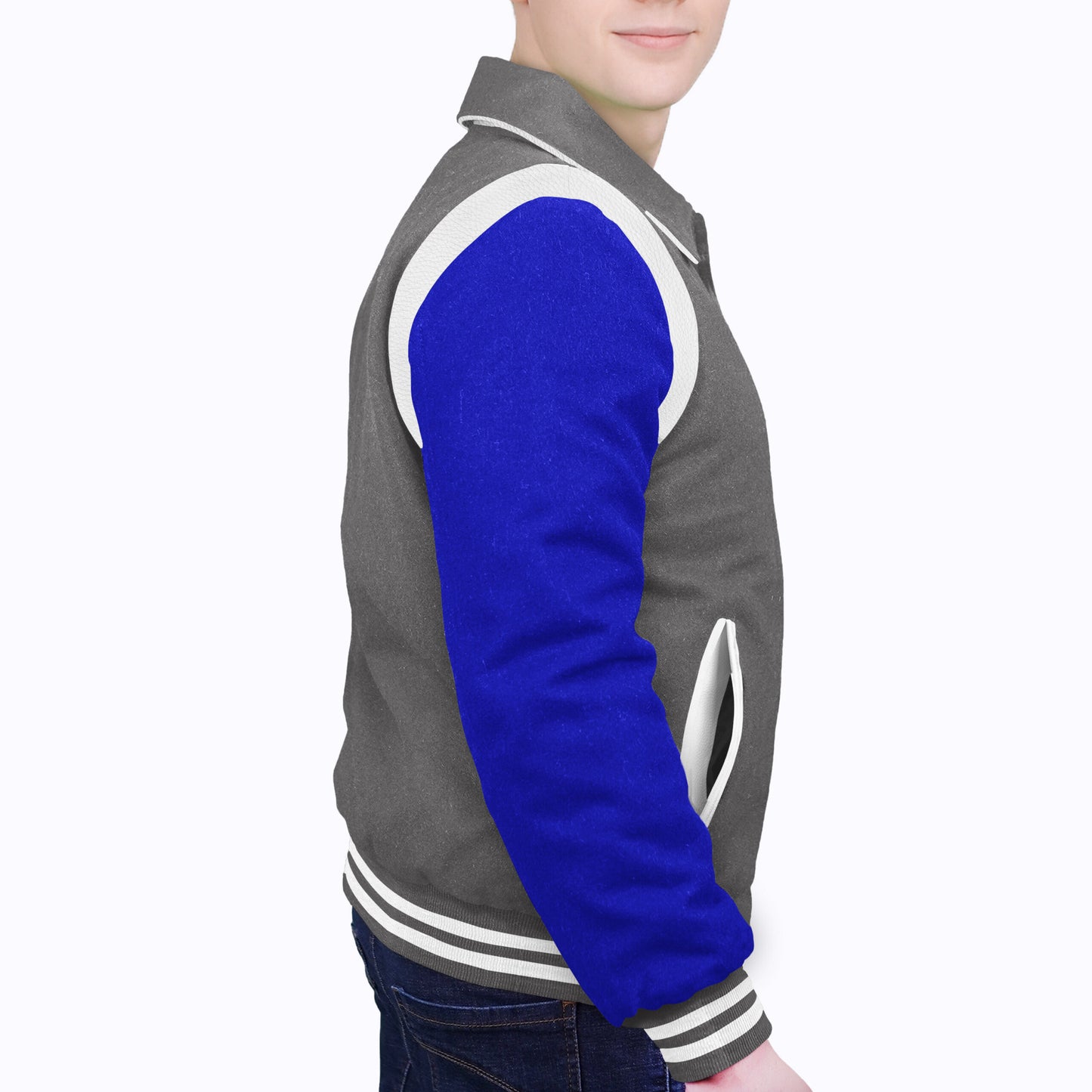 Royal Blue-Wool Sleeves & Wool Body (Retro)