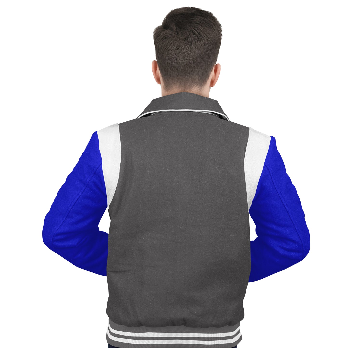 Royal Blue-Wool Sleeves & Wool Body (Retro)