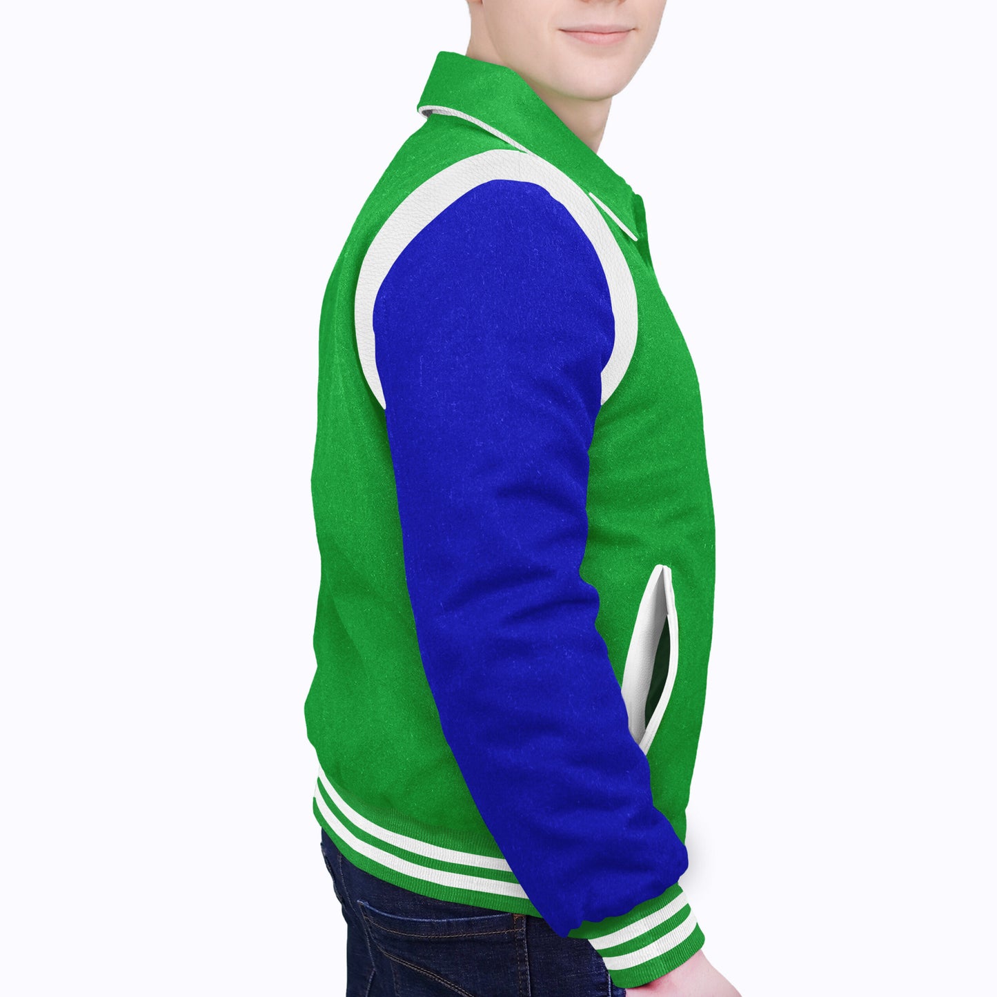 Royal Blue-Wool Sleeves & Wool Body (Retro)