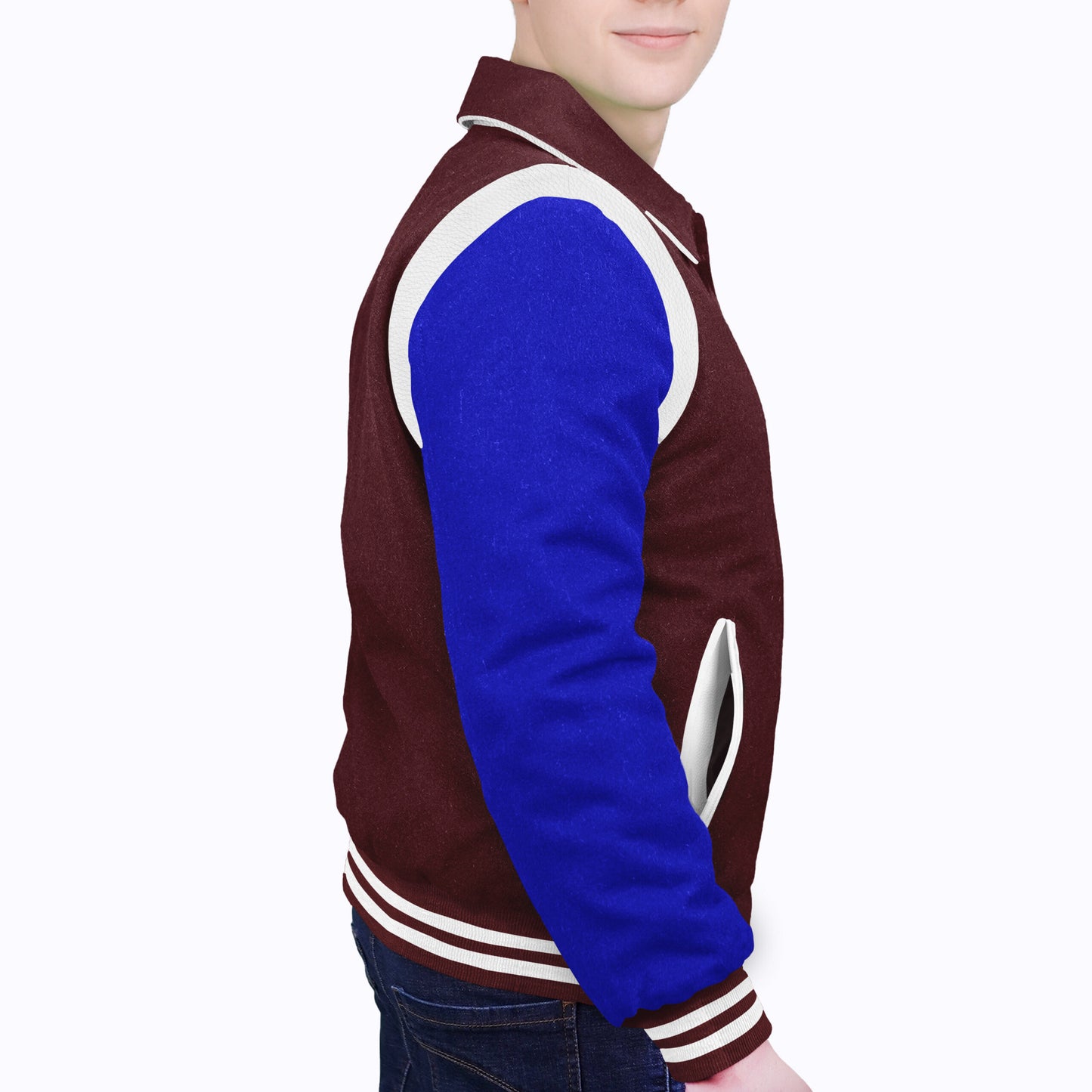 Royal Blue-Wool Sleeves & Wool Body (Retro)