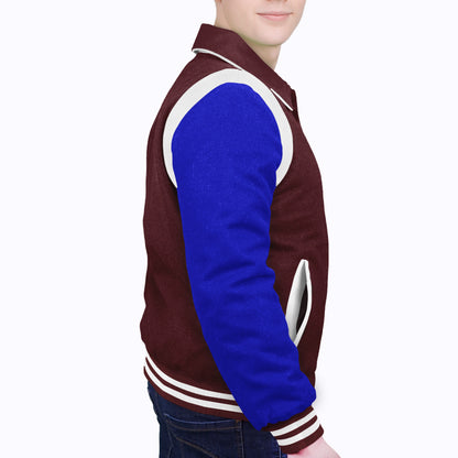 Royal Blue-Wool Sleeves & Wool Body (Retro)