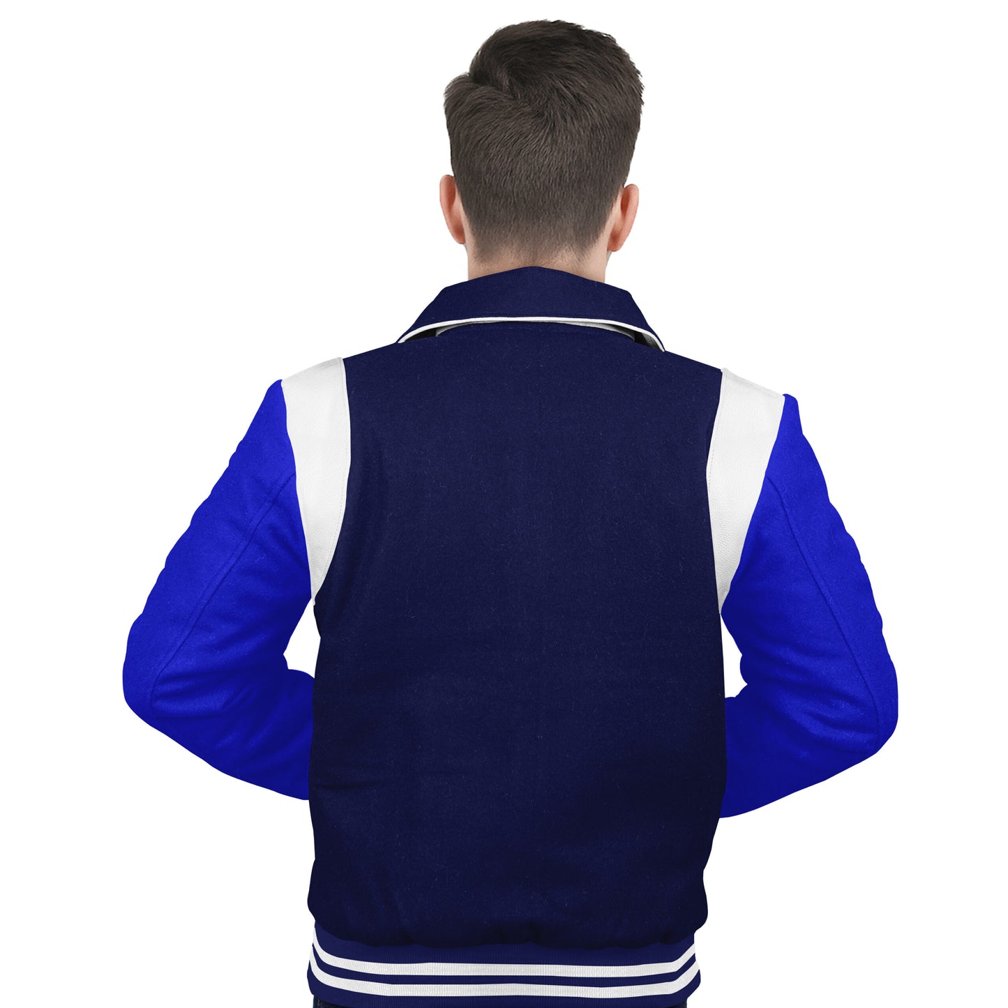 Royal Blue-Wool Sleeves & Wool Body (Retro)