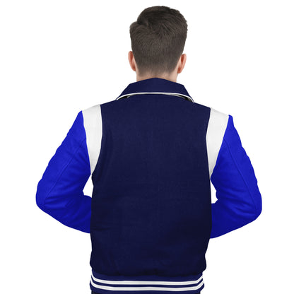 Royal Blue-Wool Sleeves & Wool Body (Retro)