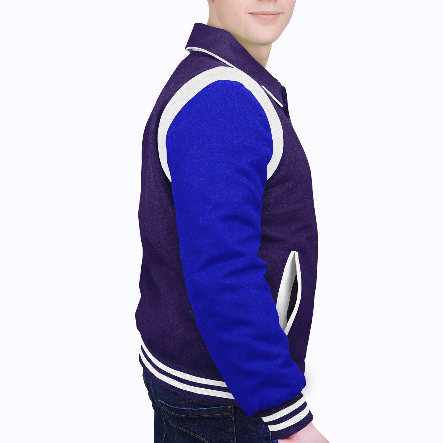 Royal Blue-Wool Sleeves & Wool Body (Retro)