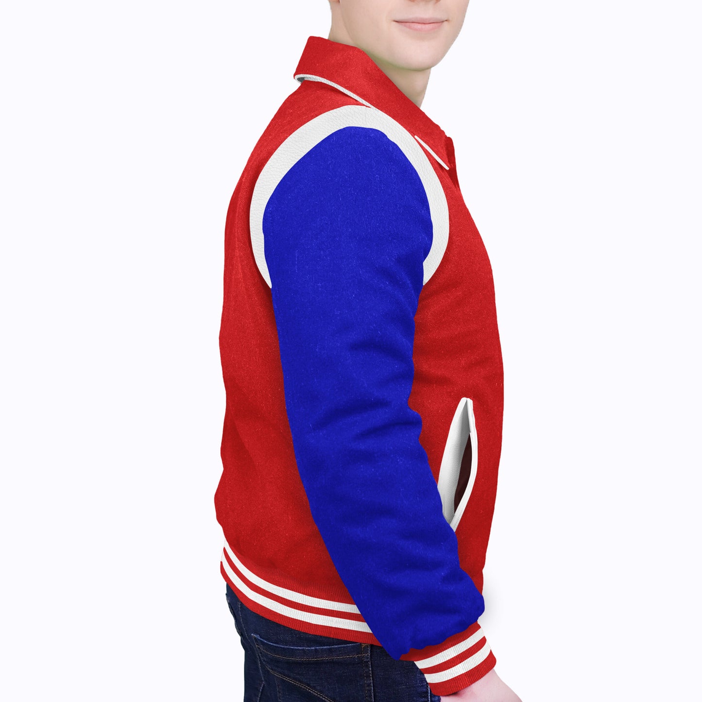 Royal Blue-Wool Sleeves & Wool Body (Retro)