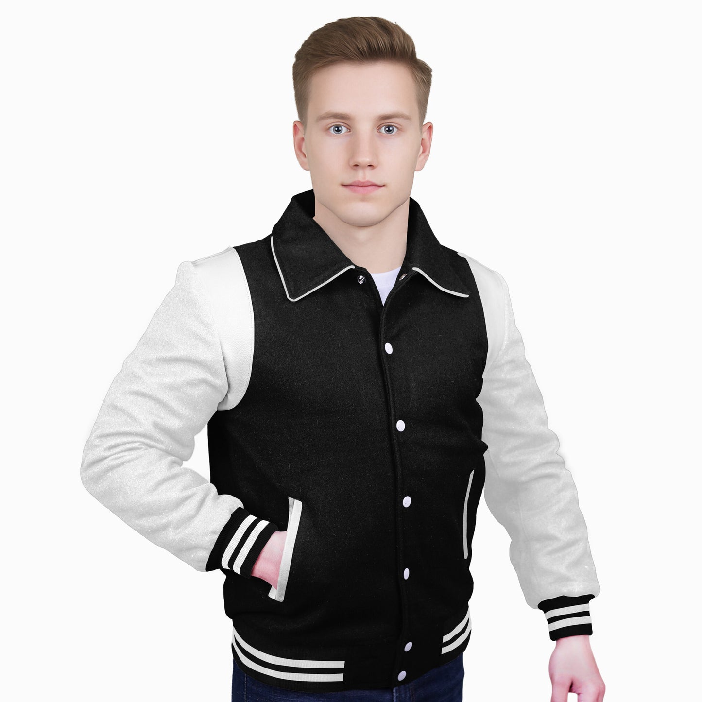 White-Wool Sleeves & Wool Body (Retro)