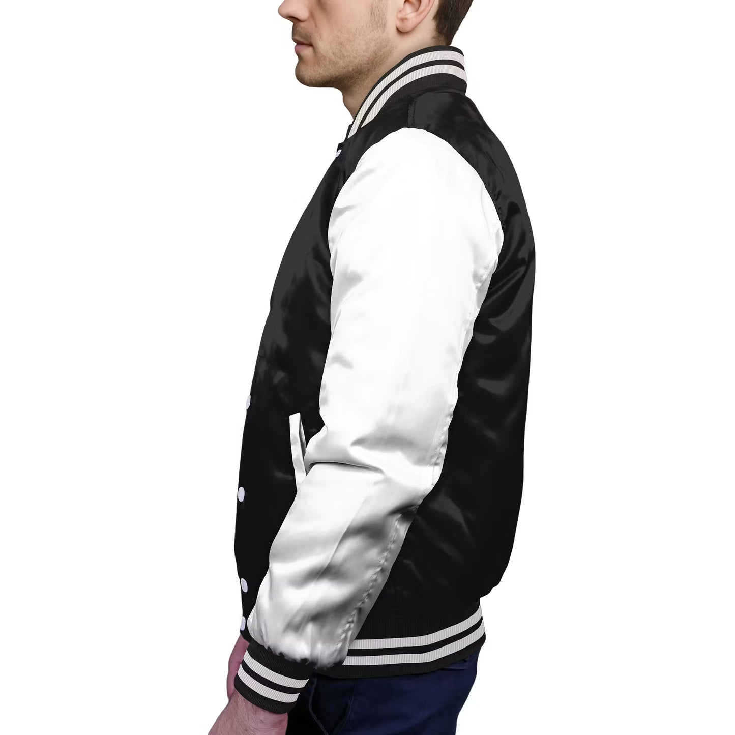 White-Satin Sleeves & Satin Body