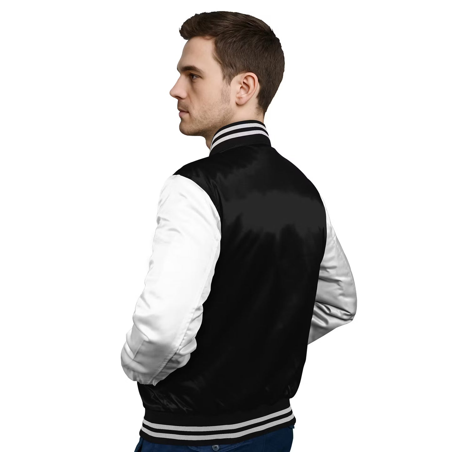 White-Satin Sleeves & Satin Body