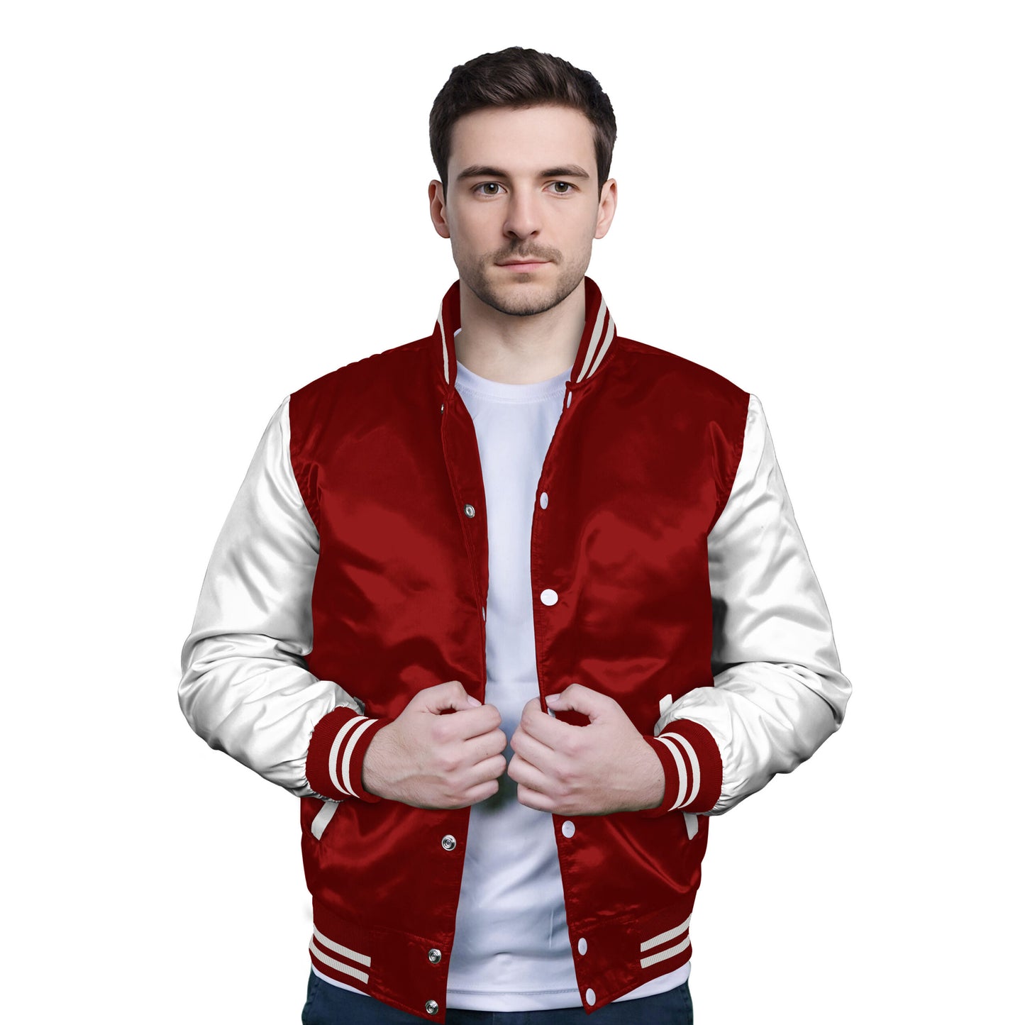 White-Satin Sleeves & Satin Body