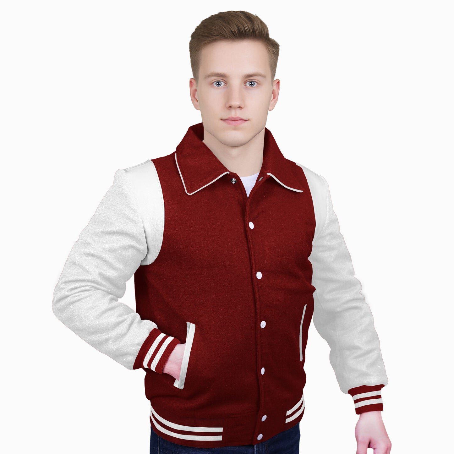 White-Wool Sleeves & Wool Body (Retro)