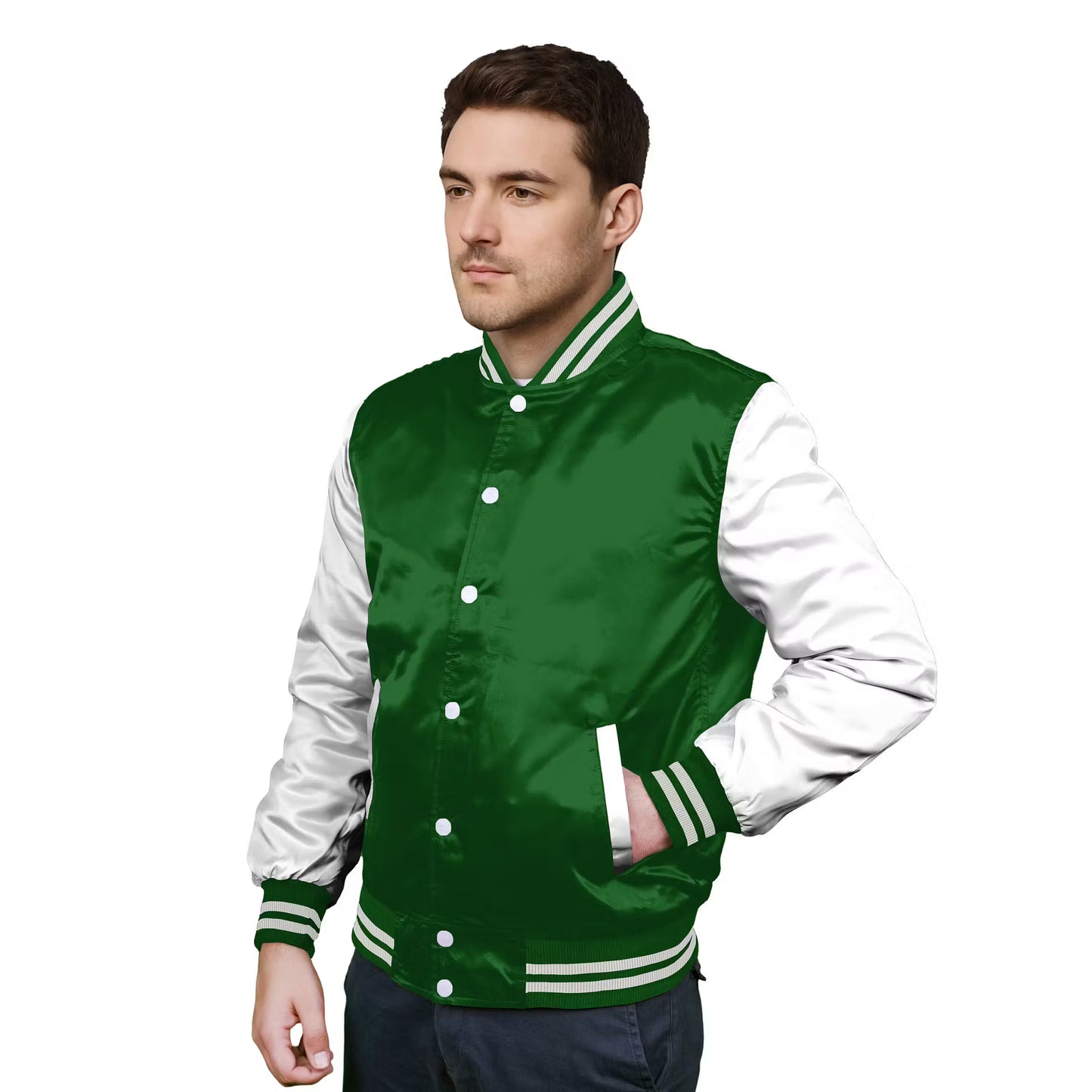 White-Satin Sleeves & Satin Body