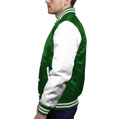 White-Satin Sleeves & Satin Body