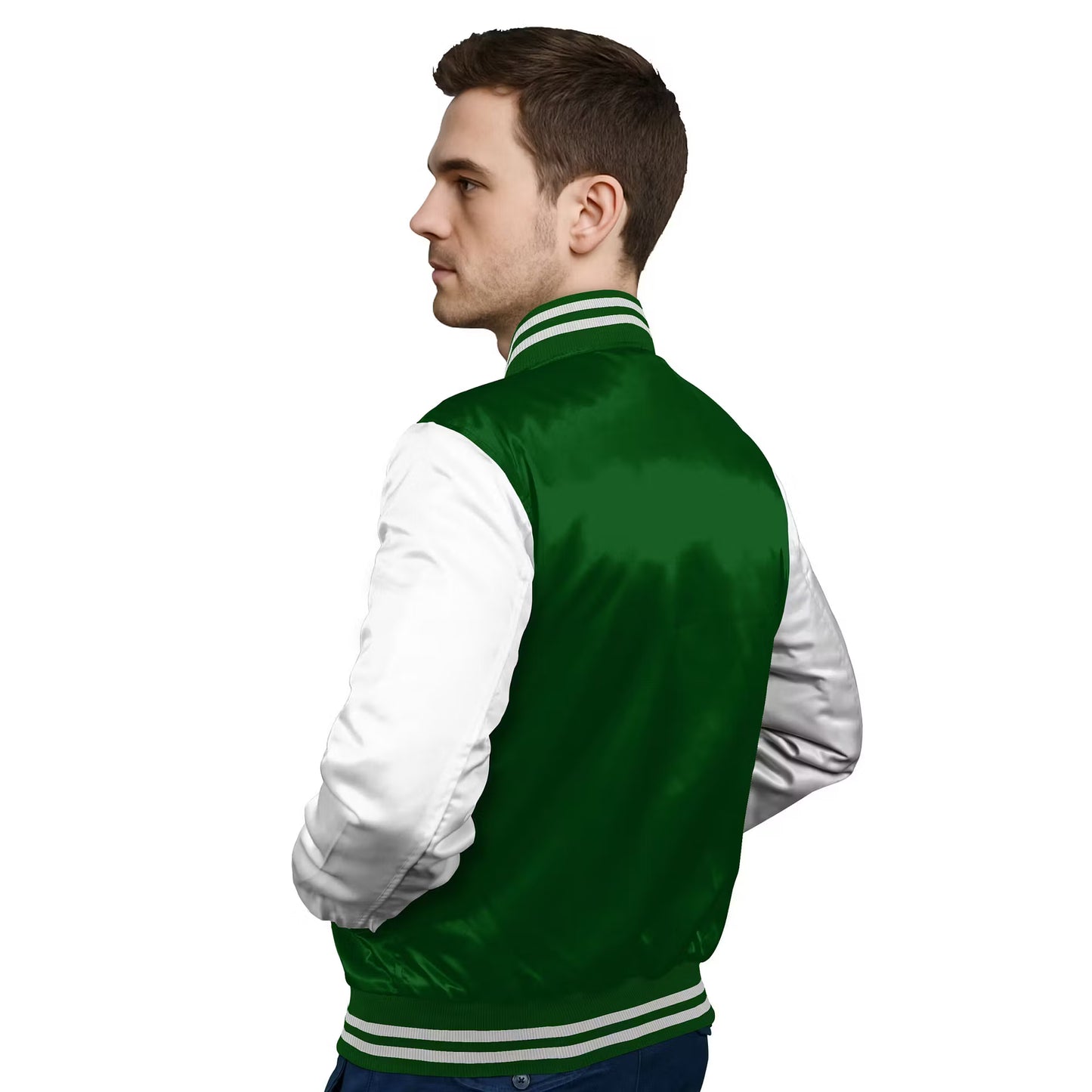 White-Satin Sleeves & Satin Body