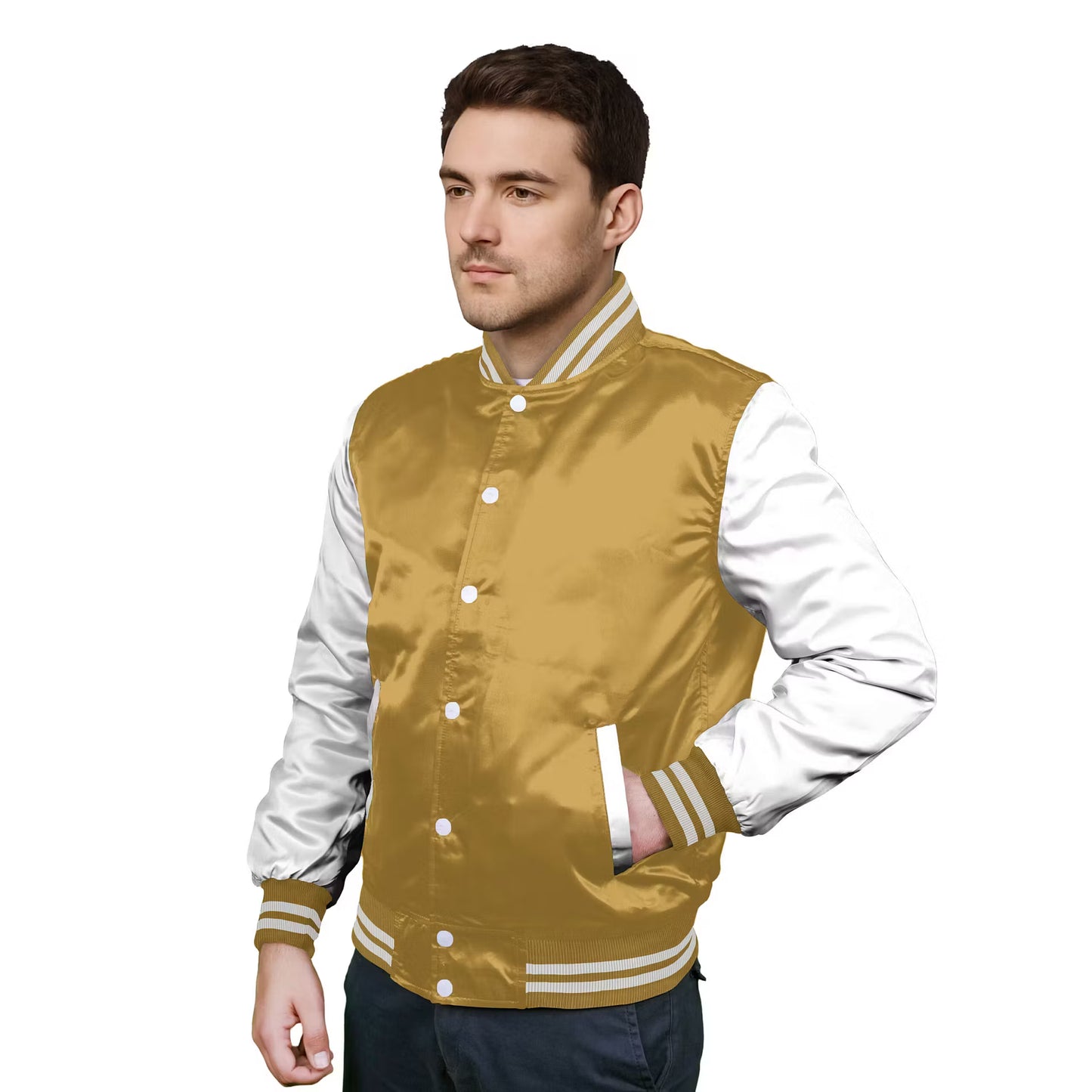 White-Satin Sleeves & Satin Body