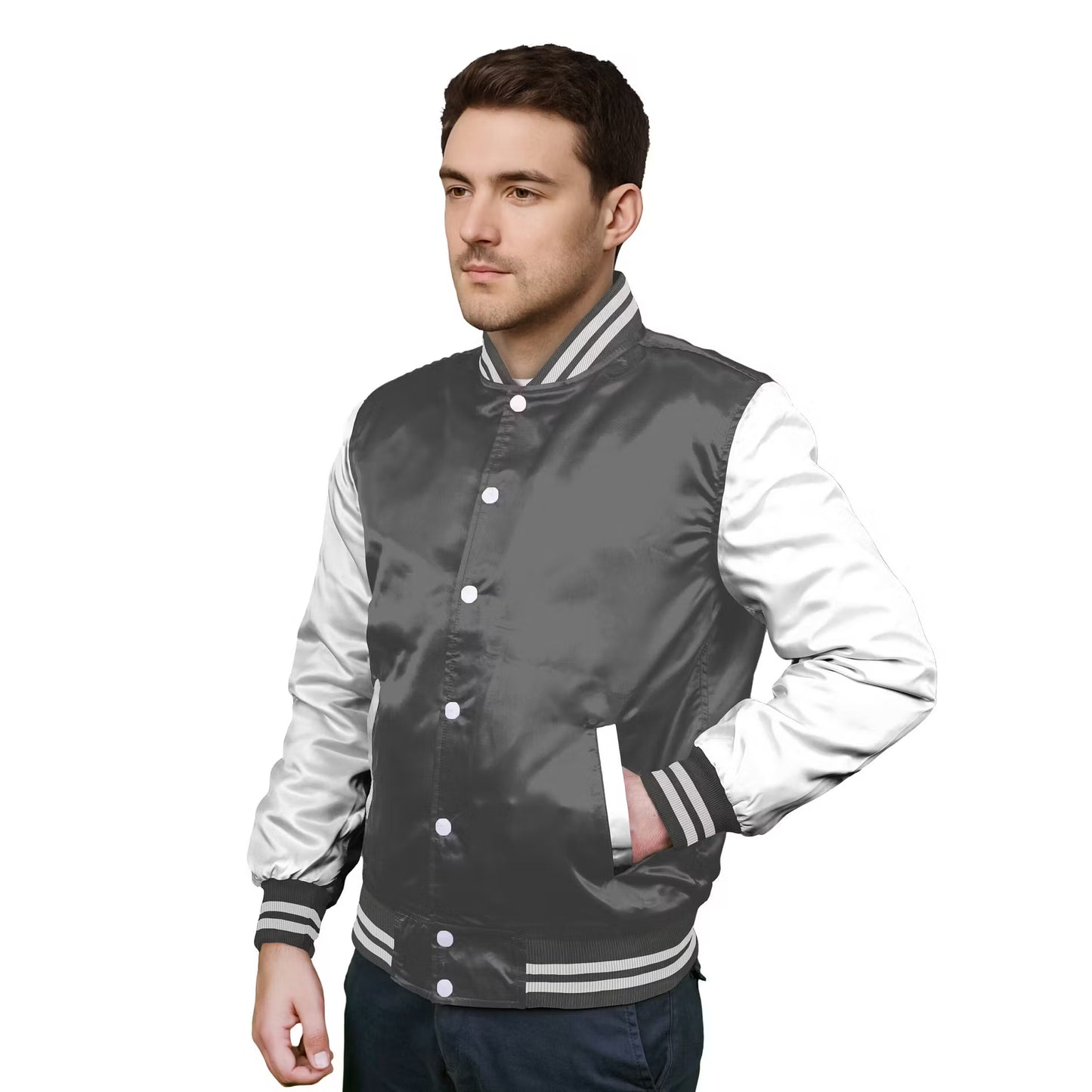 White-Satin Sleeves & Satin Body