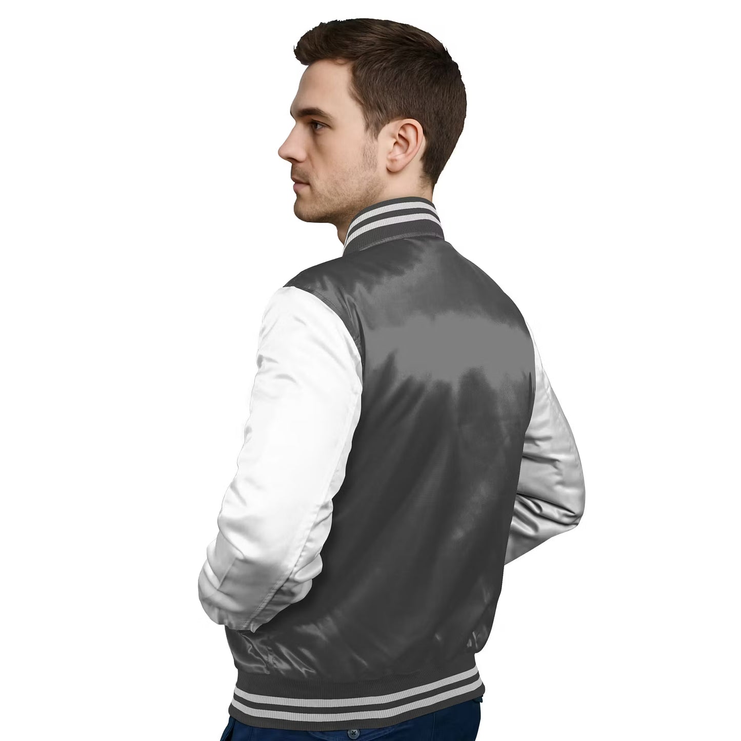 White-Satin Sleeves & Satin Body