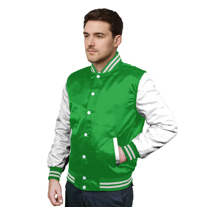 White-Satin Sleeves & Satin Body