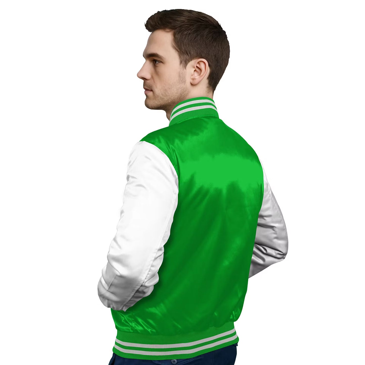 White-Satin Sleeves & Satin Body