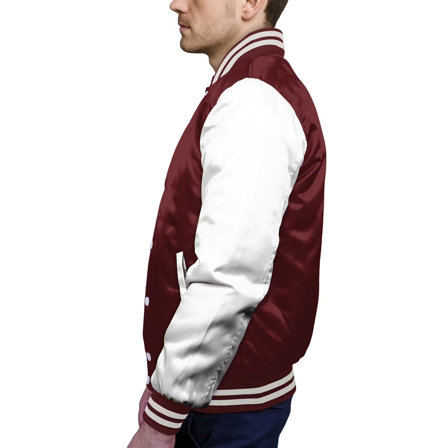 White-Satin Sleeves & Satin Body